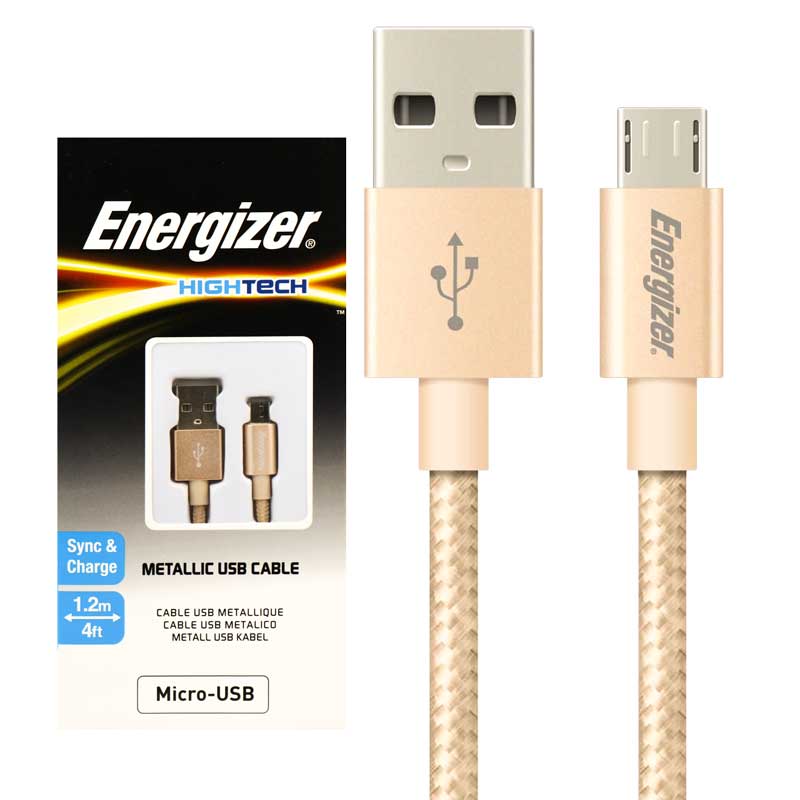 کابل کنفی میکرو یو اس بی Energizer Hightech C13UBMCGGD4 1.2m