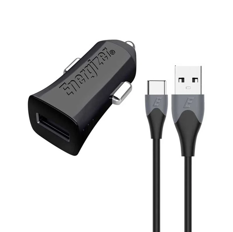 شارژر فندکی فست Energizer Ultimate DC1Q3UC23 QC3 + کابل Type-C