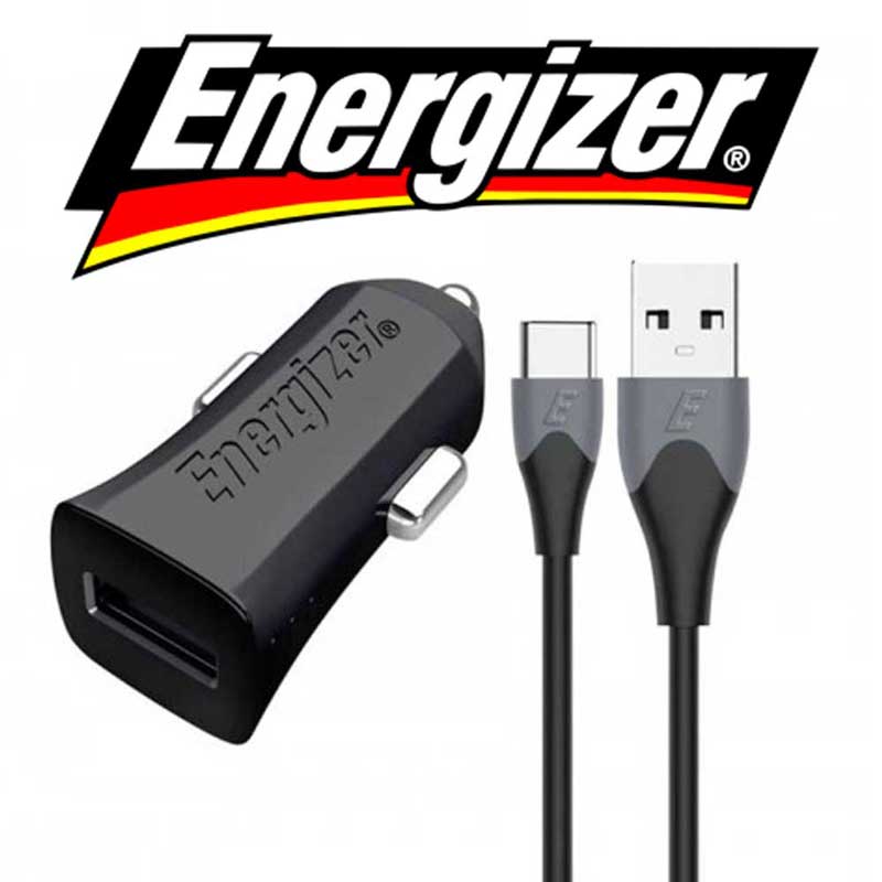 شارژر فندکی فست Energizer Ultimate DC1Q3UC23 QC3 + کابل Type-C