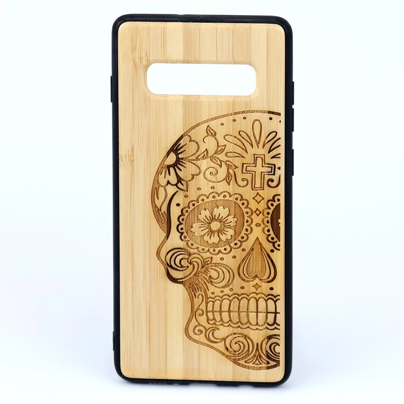 قاب Bomboo سامسونگ Galaxy S10 Plus طرحدار چوبی کد 8
