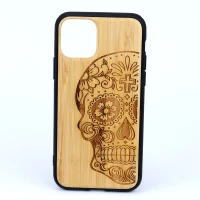 قاب طرحدار چوبی Bomboo کد8 آیفون iPhone 11 Pro
