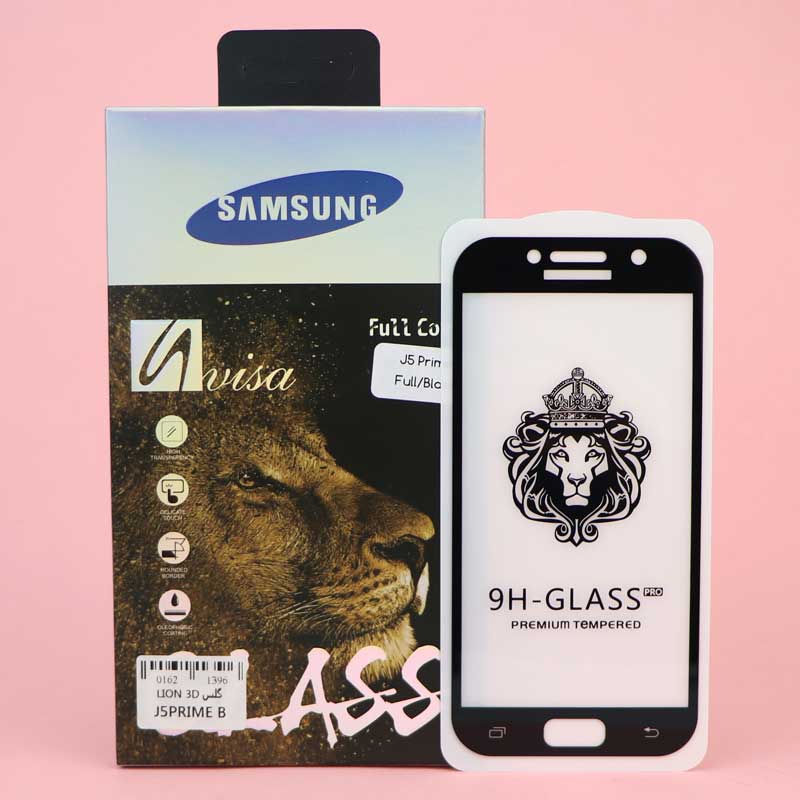 گلس 3D پکدار LIONSERIES سامسونگ J5 Prime مشکی