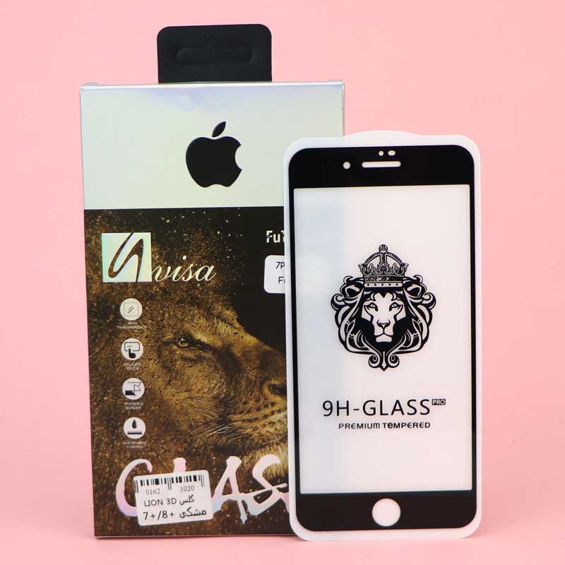 گلس 3D پکدار LIONSERIES آیفون iPhone 7/8 Plus مشکی