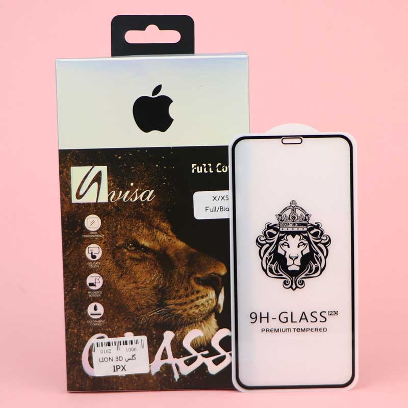 گلس 3D پکدار LIONSERIES آیفون iPhone X/XS
