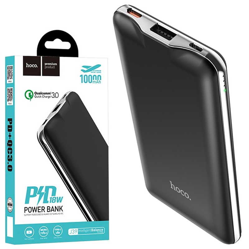 پاور بانک فست شارژ 10000 هوکو Hoco J39 PD QC3