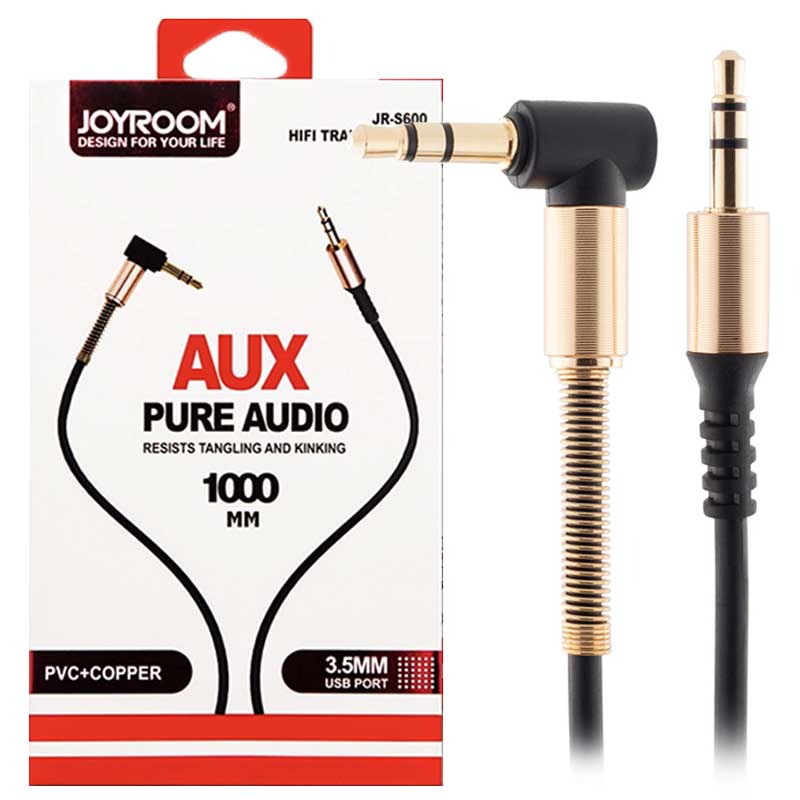 کابل AUX جوی روم JR-S600 یکسر L طول 1 متر