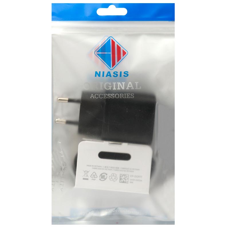 شارژر دیواری اصلی Samsung Note 10 3A 25W Type-C + کابل Type-C