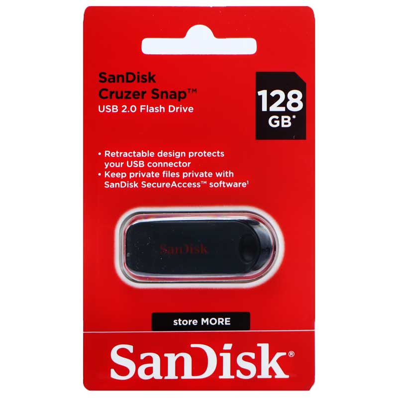 فلش 128 گیگ سن دیسک SanDisk Cruzer Snap