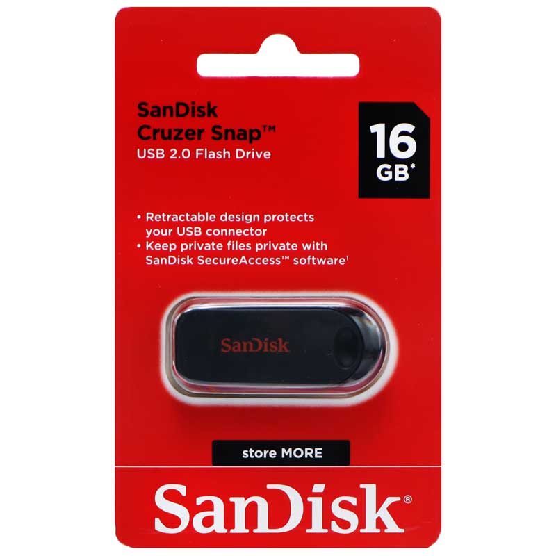 فلش 16 گیگ سن دیسک SanDisk Cruzer Snap