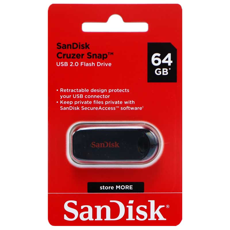 فلش 64 گیگ سن دیسک SanDisk Cruzer Snap