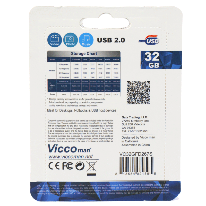 فلش 32 گیگ ویکومن Vicco VC267