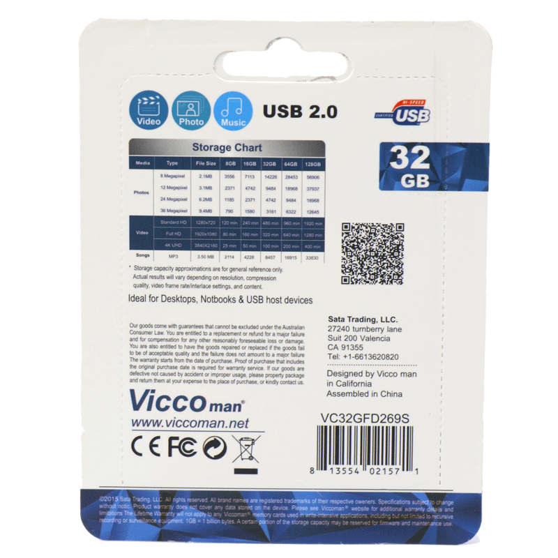 فلش 32 گیگ ویکومن Vicco VC269