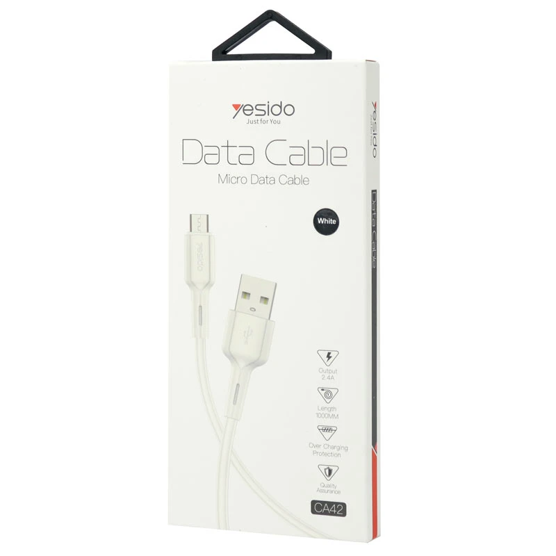 کابل میکرو یو اس بی فست شارژ Yesido CA42 2.4A 1m