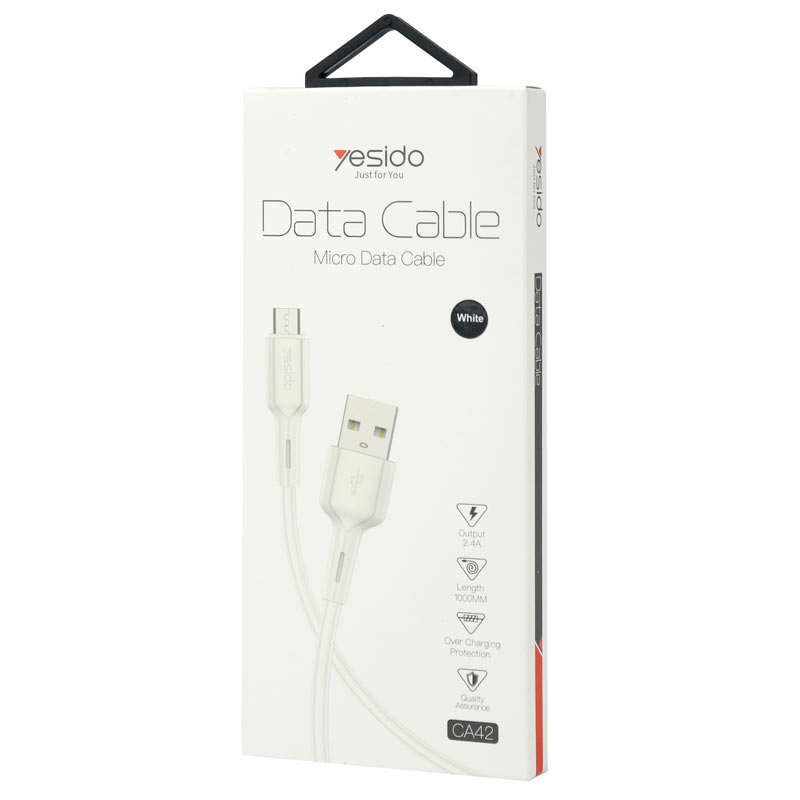 کابل میکرو یو اس بی فست شارژ Yesido CA42 2.4A 1m