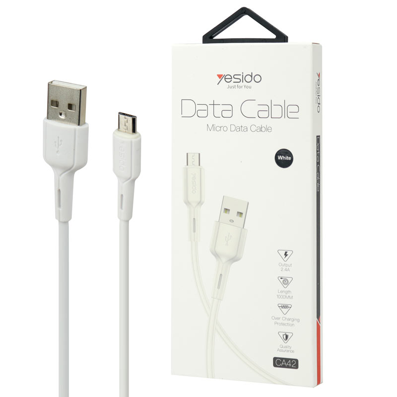 کابل میکرو یو اس بی فست شارژ Yesido CA42 2.4A 1m