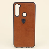 قاب چرمی PULOKA شیائومی Redmi Note 8 قهوه ای