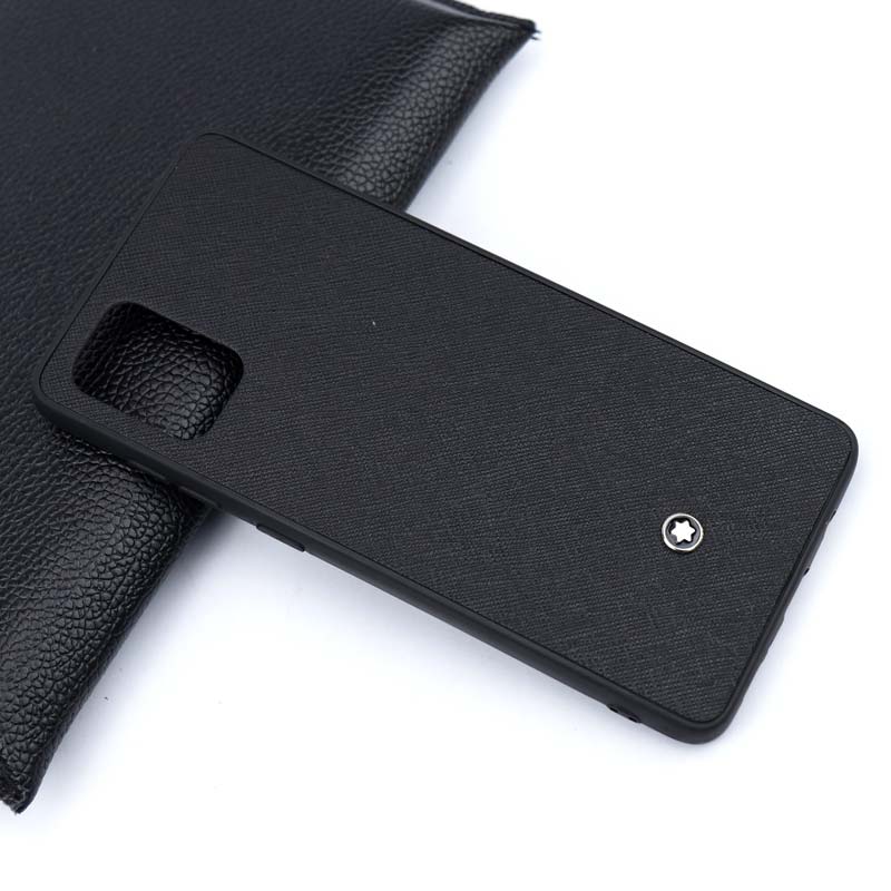 قاب چرمی Mont Blanc سامسونگ Galaxy A71 سری B مشکی