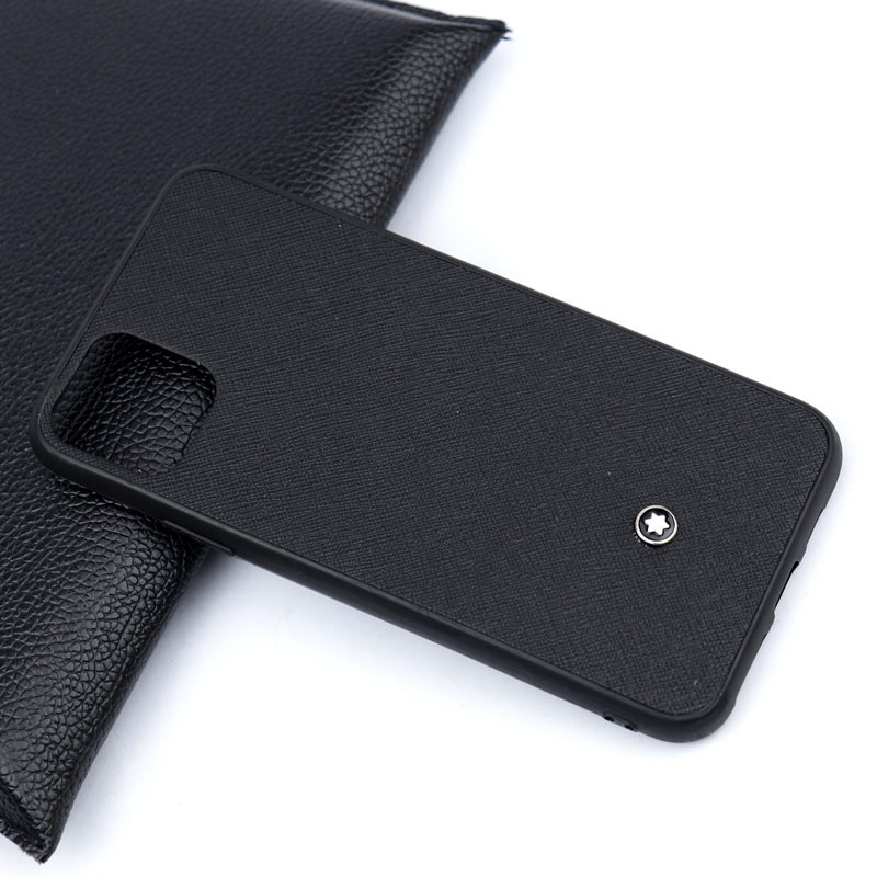 قاب چرمی Mont Blanc آیفون iPhone 11 Pro Max مشکی سری B