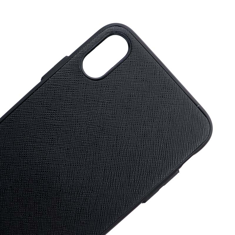 قاب چرمی Mont Blanc آیفون iPhone XS Max سری B مشکی
