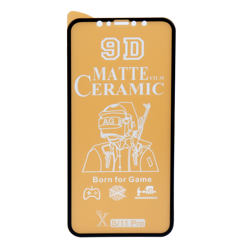 گلس سرامیکی مات iPhone X/XS مشکی