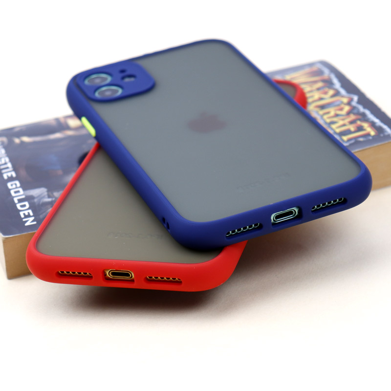 قاب PC مات محافظ لنز دار iPhone 11