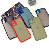 قاب PC مات محافظ لنز دار iPhone 11
