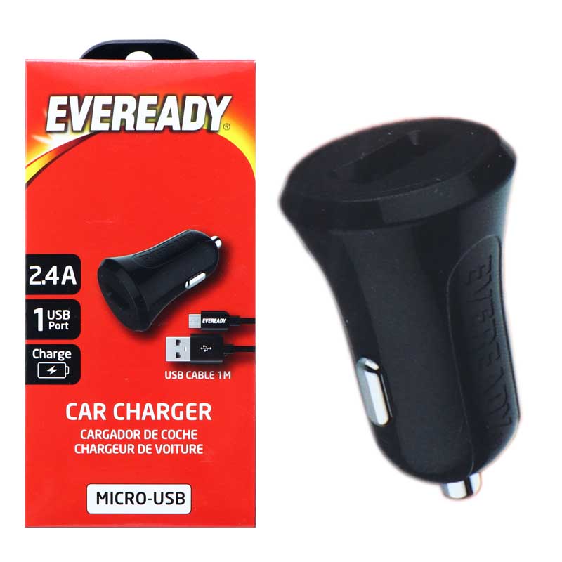 شارژر فندکی Eveready MC3 + کابل میکرو یو اس بی