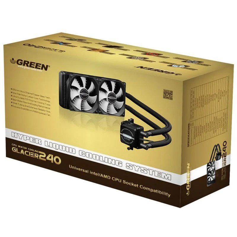 فن خنک کننده CPU گرین Green Glacier GLC240A