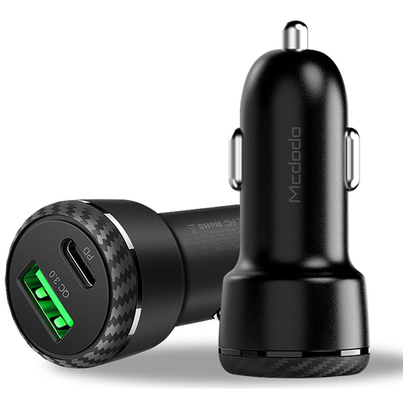 شارژر فندکی فست شارژ Mcdodo CC-5970 QC3.0 2.4A PD 38W