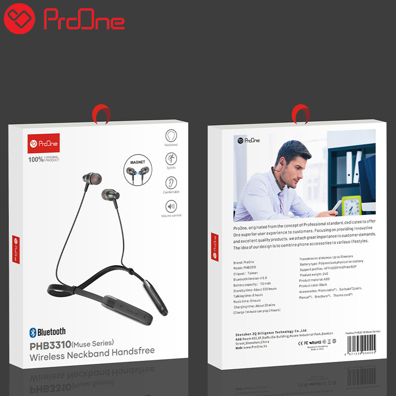 هندزفری بلوتوث دورگردنی ProOne MUSE PHB3310