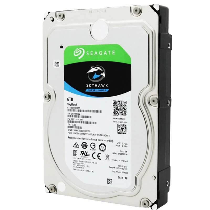 هارد اینترنال سیگیت Seagate SkyHawk Surveillance ST6000VX001 6TB SATA