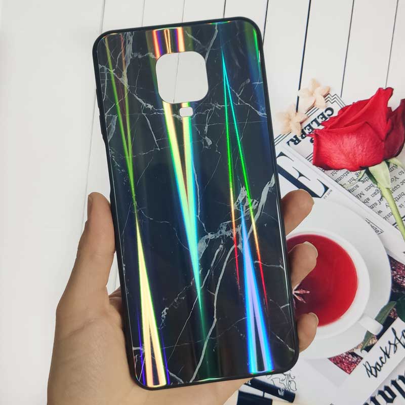 قاب لیزری پشت گلسی سنگی شیائومی Redmi Note 9S / Note 9 Pro