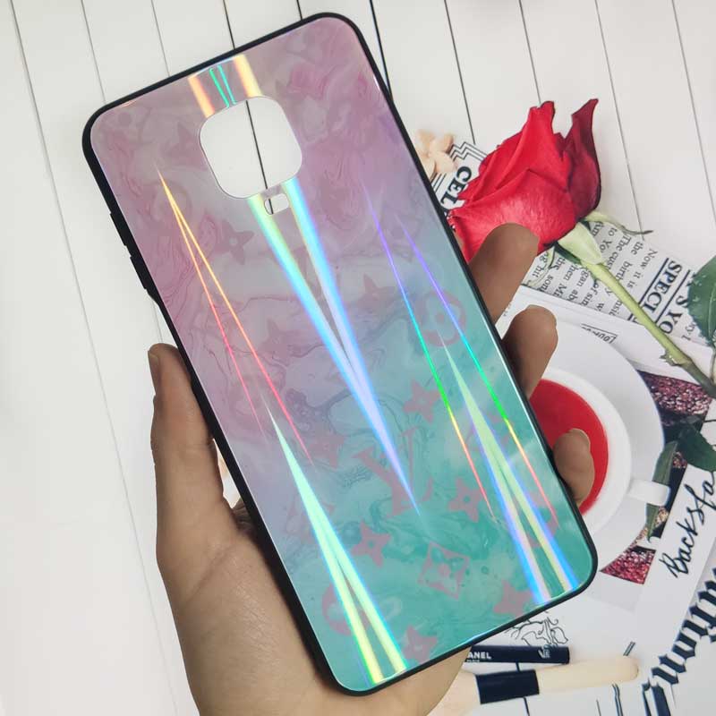 قاب لیزری پشت گلسی LV شیائومی Redmi Note 9S / Note 9 Pro
