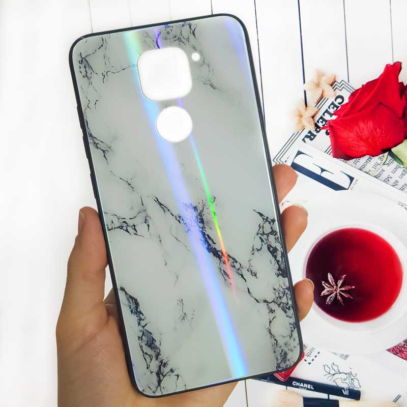 قاب لیزری پشت گلسی سنگی شیائومی Redmi Note 9