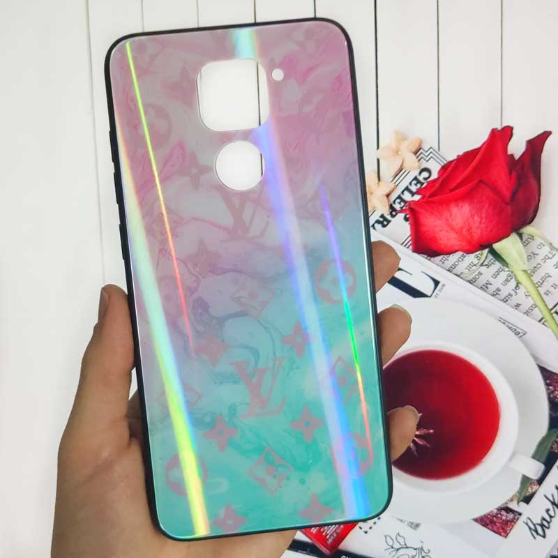 قاب لیزری پشت گلسی LV شیائومی Redmi Note 9