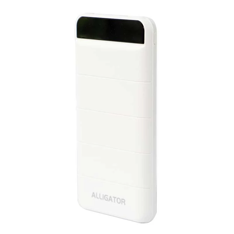پاور بانک 10000 الیگیتور Alligator AG-010 سفید (گارانتی 6 ماهه)