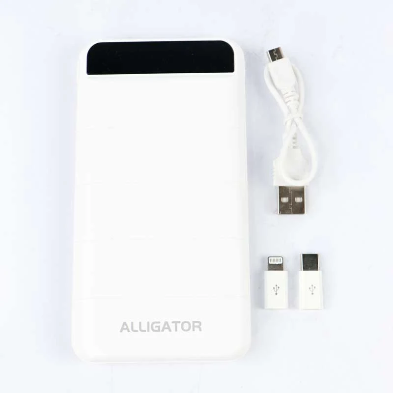 پاور بانک 10000 الیگیتور Alligator AG-010 سفید (گارانتی 6 ماهه)