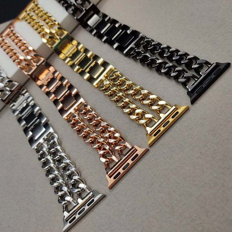 بند اپل واچ کارتیر دو زنجیر 42/44mm