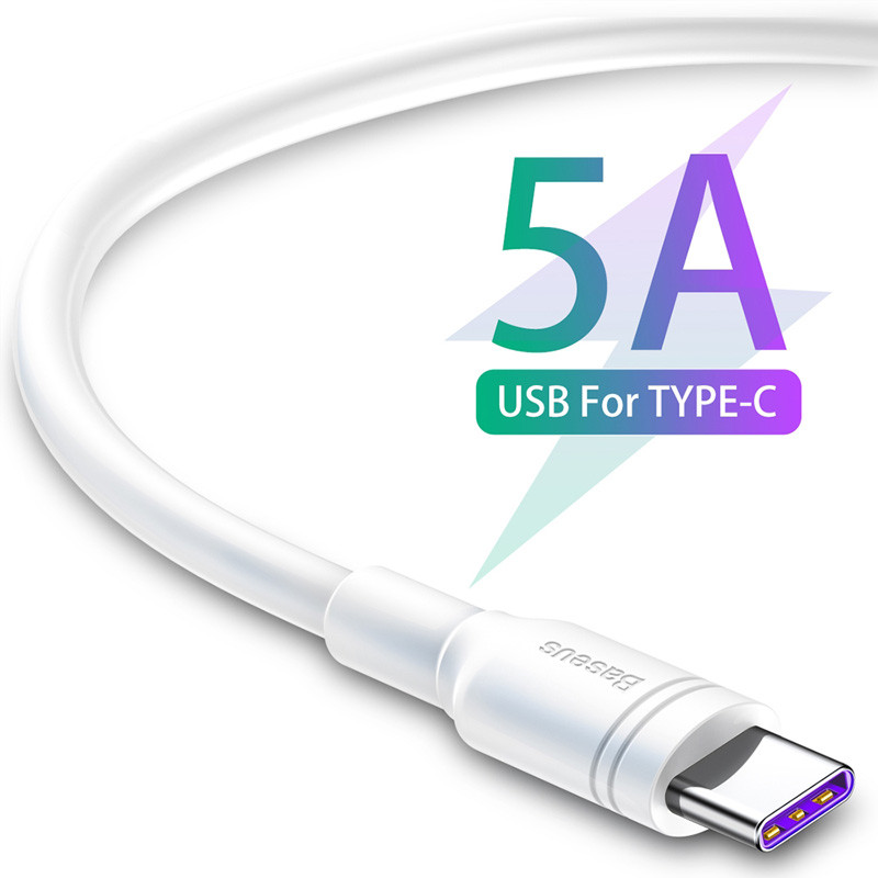 کابل فست شارژ Baseus Catsh-A02 Type-C 5A 0.5m