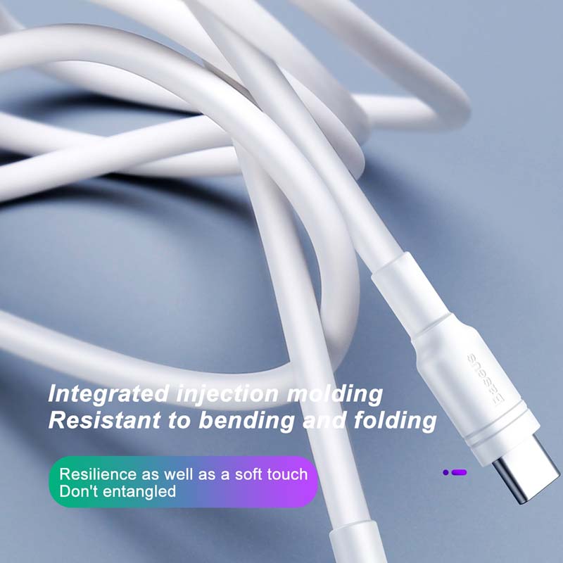 کابل فست شارژ Baseus Catsh-A02 Type-C 5A 0.5m