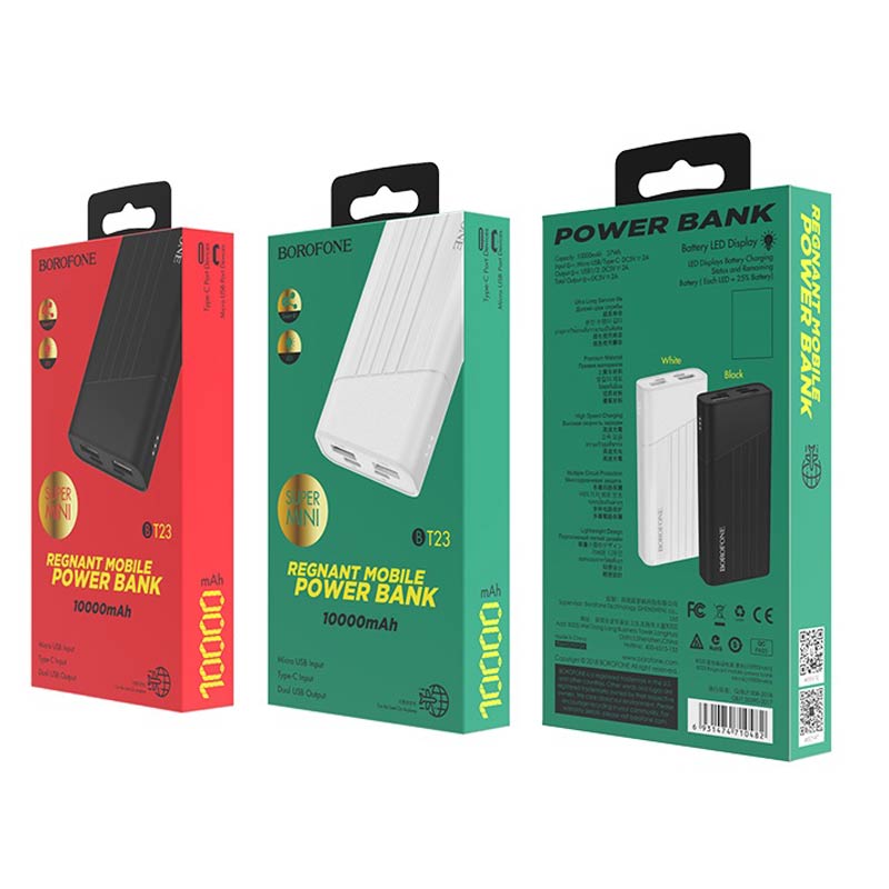 پاور بانک 10000 بروفون Borofone BT23 (گارانتی 6 ماهه)