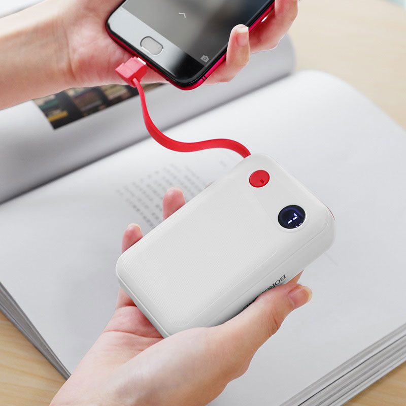پاور بانک 10000 بروفون Borofone BT24 + کابل میکرو یو اس بی