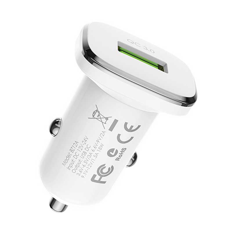 شارژر فندکی Borofone Lasting Power BZ12A QC3 (گارانتی 6 ماهه)