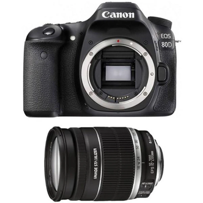 دوربین دیجیتال Canon DSLR EOS 80D + لنز 18-200 میلی متر F/3.5 IS STM