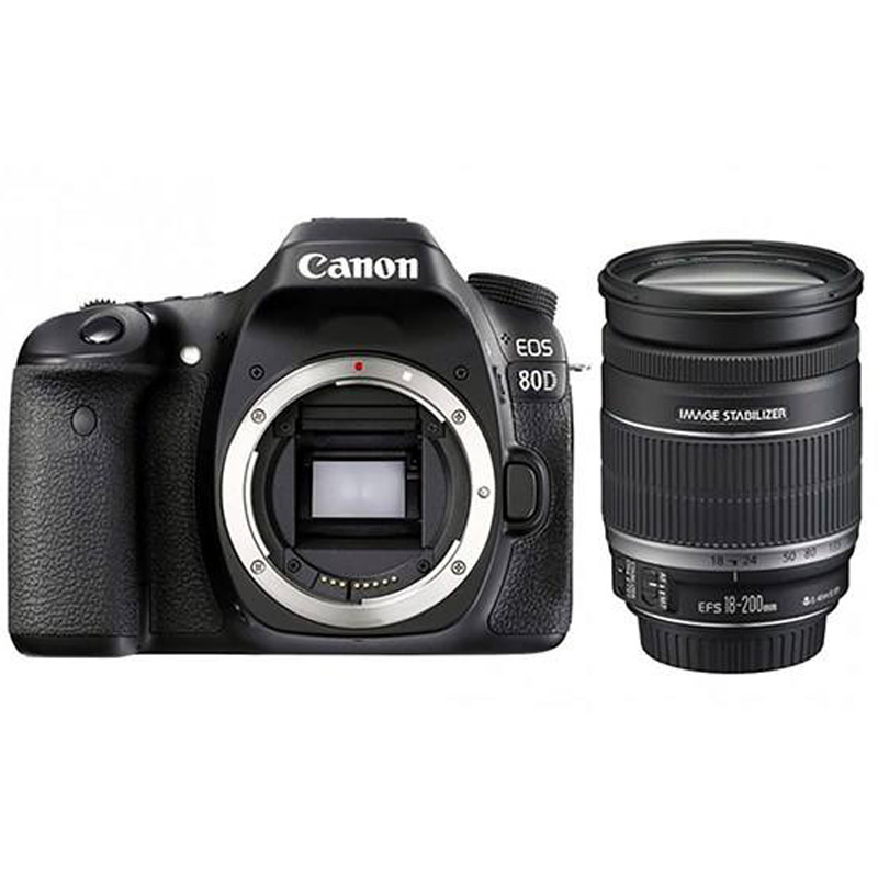 دوربین دیجیتال Canon DSLR EOS 80D + لنز 18-200 میلی متر F/3.5 IS STM