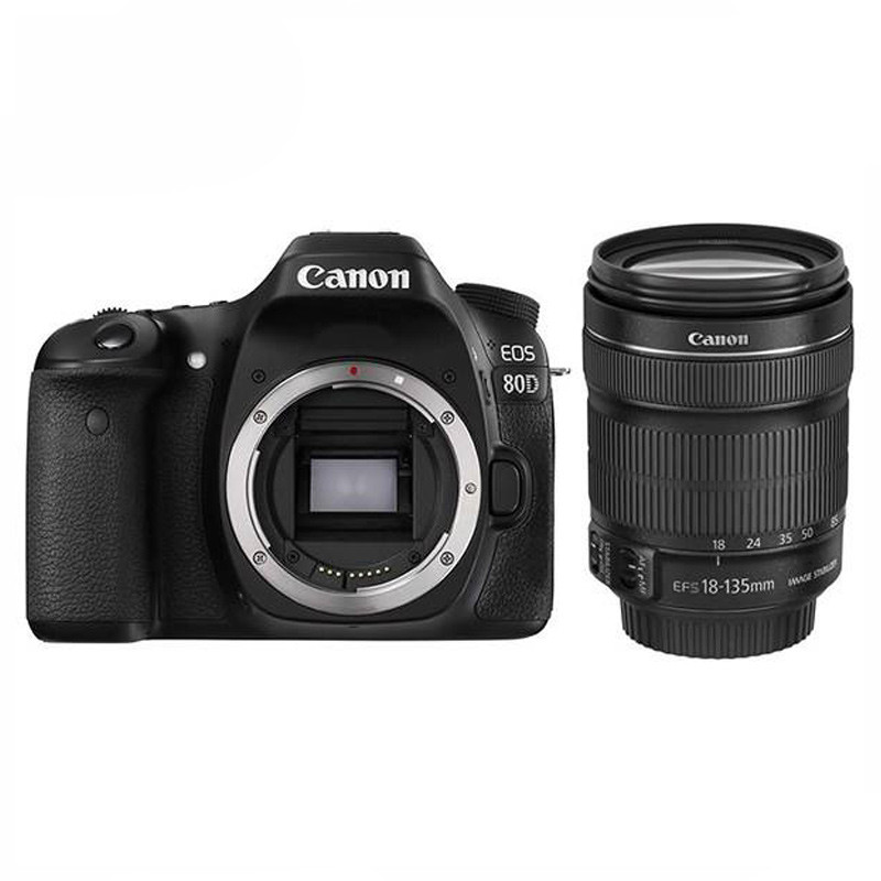 دوربین دیجیتال Canon DSLR EOS 80D EF S + لنز 18-135 میلی متر F/3.5 IS USM