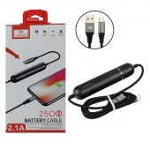 کابل پاوربانکی میکرو یو اس بی Earldom EC-033C 2500mAh 1.2m