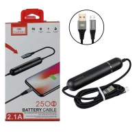 کابل پاوربانکی میکرو یو اس بی Earldom EC-033C 2500mAh 1.2m