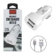 شارژر فندکی Earldom ES-132 + کابل آیفونی