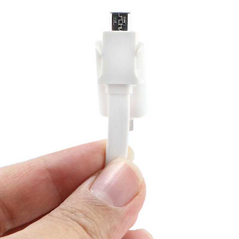 کابل 2 سر Flat 2 in 1 Lightning / MicroUSB 1m
